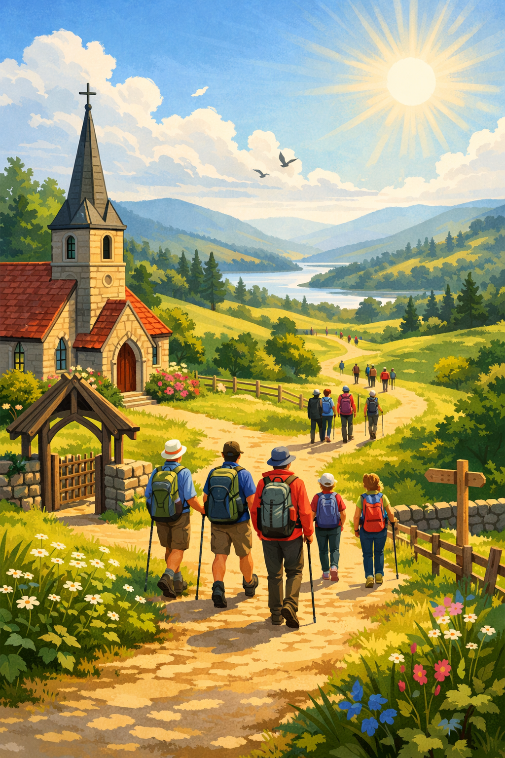 Walk:  from St.Barnabas church